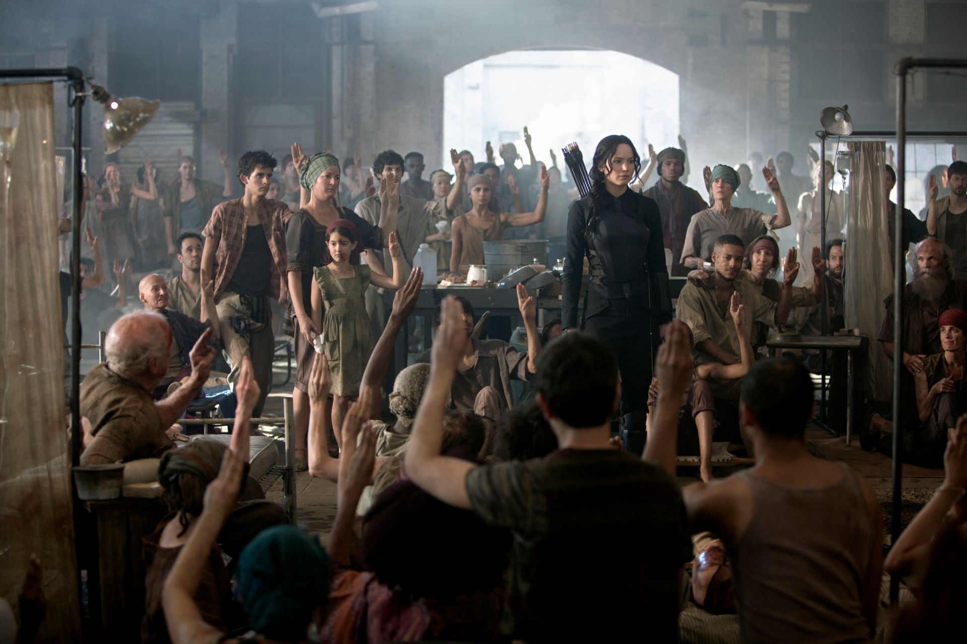 Mockingjay production still — squad